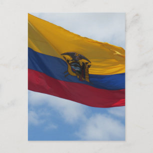 Flagge Ecuador Postkarte