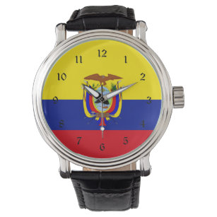 Flagge Ecuadors Armbanduhr