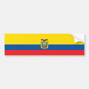 Flagge Ecuadors Autoaufkleber