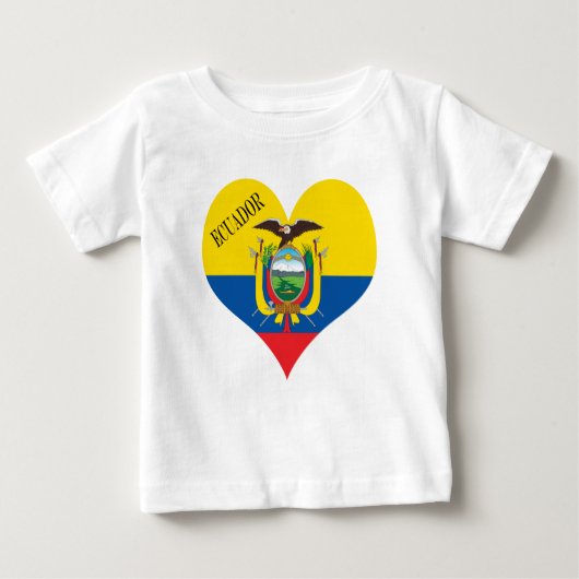 Flagge Ecuadors Baby T-shirt (Vorderseite)
