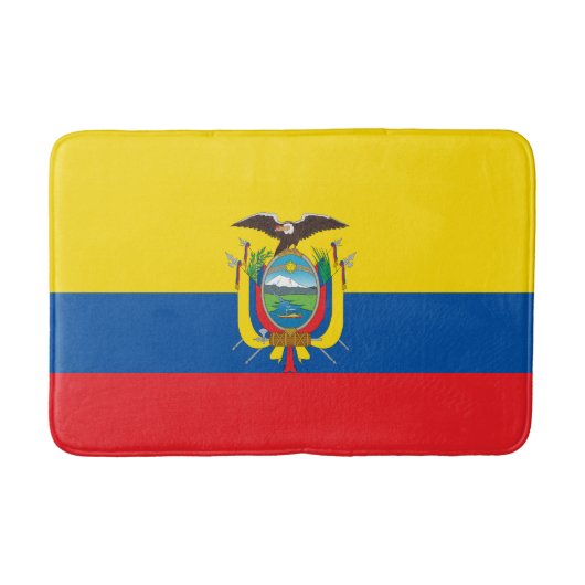 Flagge Ecuadors Badematte (Vorderseite)