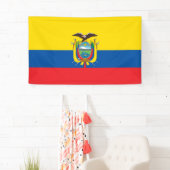 Flagge Ecuadors Banner (Insitu)