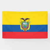 Flagge Ecuadors Banner (Horizontal)