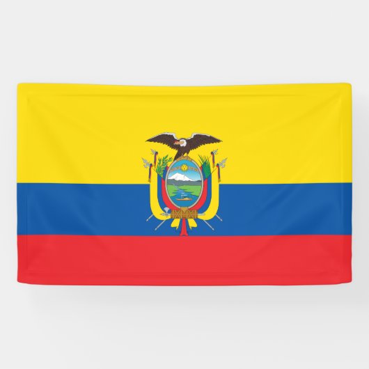 Flagge Ecuadors Banner (Horizontal)