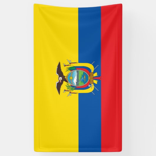 Flagge Ecuadors Banner (Vertikal)