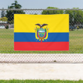 Flagge Ecuadors Banner (Insitu)