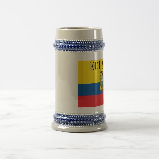 Flagge Ecuadors Bierglas (Mittel)