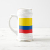 Flagge Ecuadors Bierglas (Links)