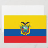 Flagge Ecuadors Briefpapier (Vorne/Hinten)