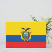 Flagge Ecuadors Briefpapier (Stehend Vorderseite)