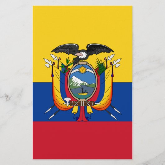 Flagge Ecuadors Briefpapier (Vorderseite)