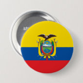 Flagge Ecuadors Button (Vorne & Hinten)