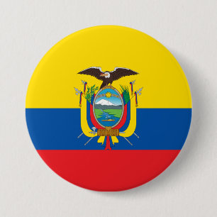 Flagge Ecuadors Button