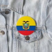 Flagge Ecuadors Button (Beispiel)