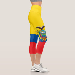 Flagge Ecuadors Capri Leggings