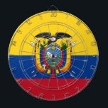 Flagge Ecuadors Dartscheibe<br><div class="desc">Flagge Ecuadors - La Tricolor</div>