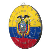 Flagge Ecuadors Dartscheibe (Vorderseite rechts)