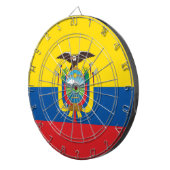 Flagge Ecuadors Dartscheibe (Vorderseite rechts)