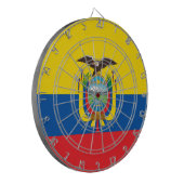 Flagge Ecuadors Dartscheibe (Vorderseite Links)