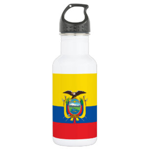 Flagge Ecuadors Edelstahlflasche