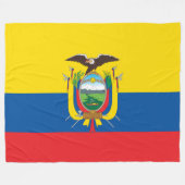 Flagge Ecuadors Fleecedecke (Vorderseite (Horizontal))