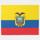 Flagge Ecuadors Fleecedecke (Vorderseite (Horizontal))