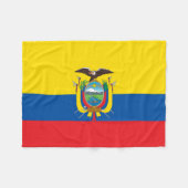 Flagge Ecuadors Fleecedecke (Vorderseite (Horizontal))