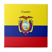 Flagge Ecuadors Fliese (Vorderseite)