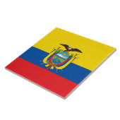 Flagge Ecuadors Fliese (Seite)
