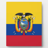 Flagge Ecuadors Fotoplatte (Vorderseite)