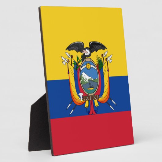 Flagge Ecuadors Fotoplatte (Seite)