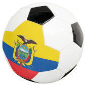 Flagge Ecuadors Fußball (Dreiviertel)