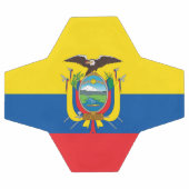 Flagge Ecuadors Fußball (Flach)