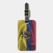 Flagge Ecuadors Gepäckanhänger (Vorderseite vertikal)