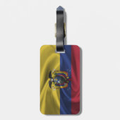 Flagge Ecuadors Gepäckanhänger (Rückseite vertikal)