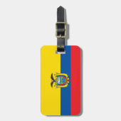 Flagge Ecuadors Gepäckanhänger (Vorderseite vertikal)