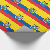 Flagge Ecuadors Geschenkpapier (Ecke)