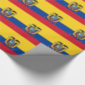 Flagge Ecuadors Geschenkpapier (Ecke)