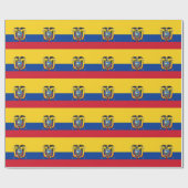 Flagge Ecuadors Geschenkpapier (Flach)