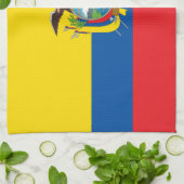 Flagge Ecuadors Geschirrtuch (Gefaltet)