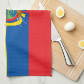 Flagge Ecuadors Geschirrtuch (Viertel Falte)