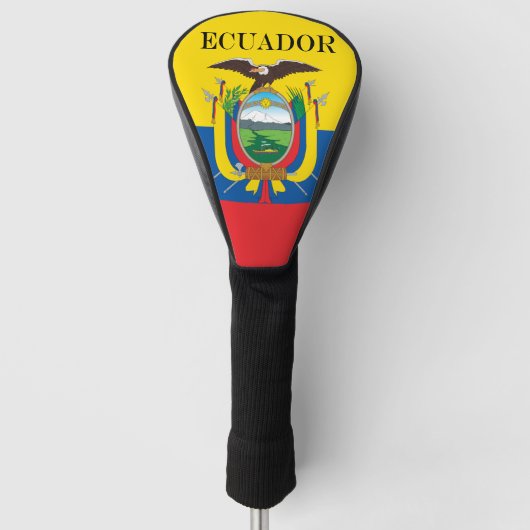 Flagge Ecuadors Golf Headcover (Vorderseite)