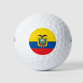 Flagge Ecuadors Golfball