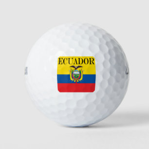Flagge Ecuadors Golfball