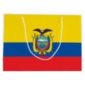 Flagge Ecuadors Große Geschenktüte (Rückseite)