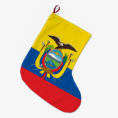 Flagge Ecuadors Großer Weihnachtsstrumpf (Vorderansicht (hängend))