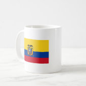 Flagge Ecuadors Kaffeetasse (Vorderseite Links)