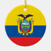 Flagge Ecuadors Keramik Ornament (Vorne)