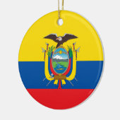 Flagge Ecuadors Keramik Ornament (Links)