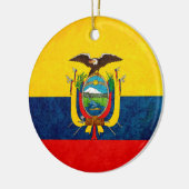 Flagge Ecuadors Keramikornament (Links)